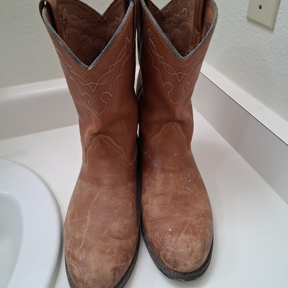 Ariat Brown Leather Men's Boots - Picture 1 of 3